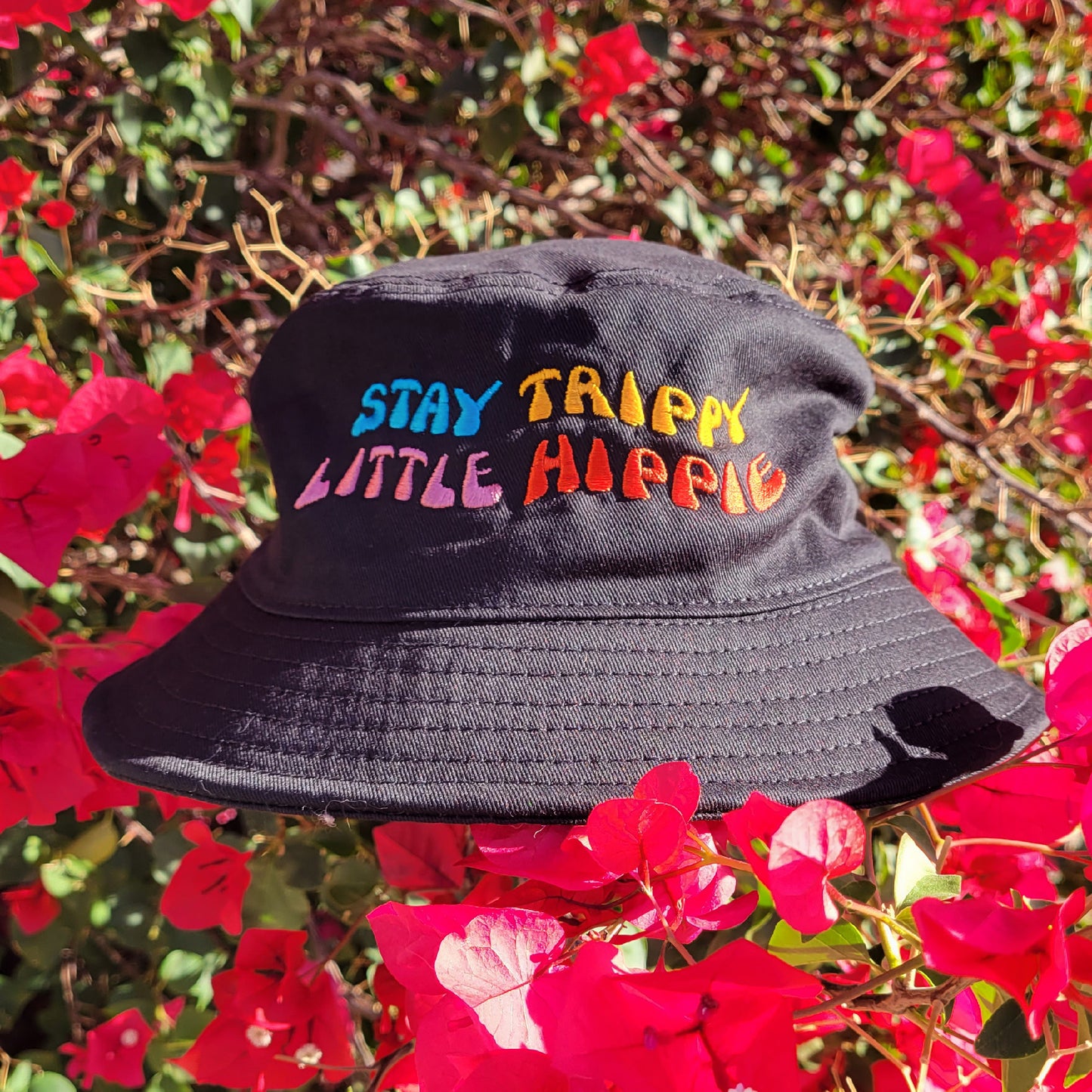 "Stay Trippy Little Hippie" Bucket Hat