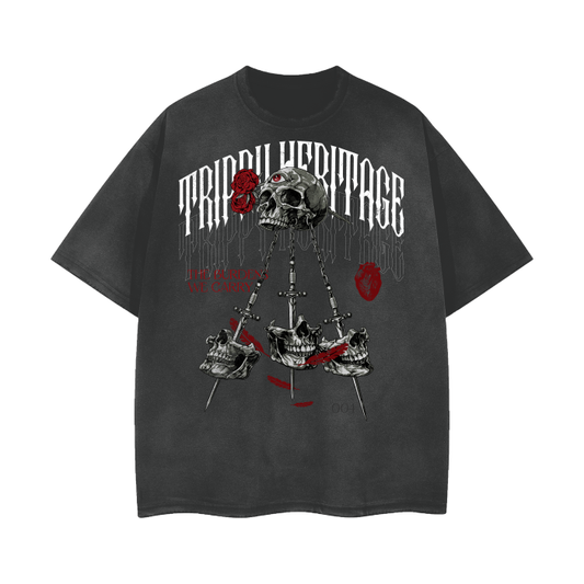 "THE BURDENS WE CARRY" - Distressed Oversized T-Shirt