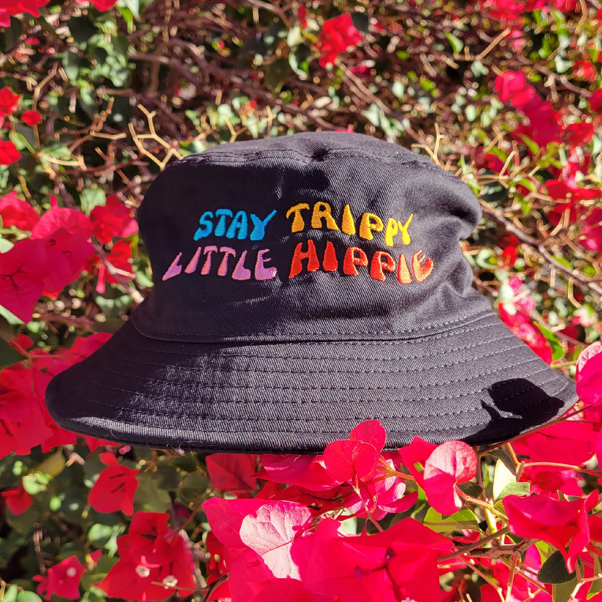 Stay Trippy Little Hippie Bucket Hat