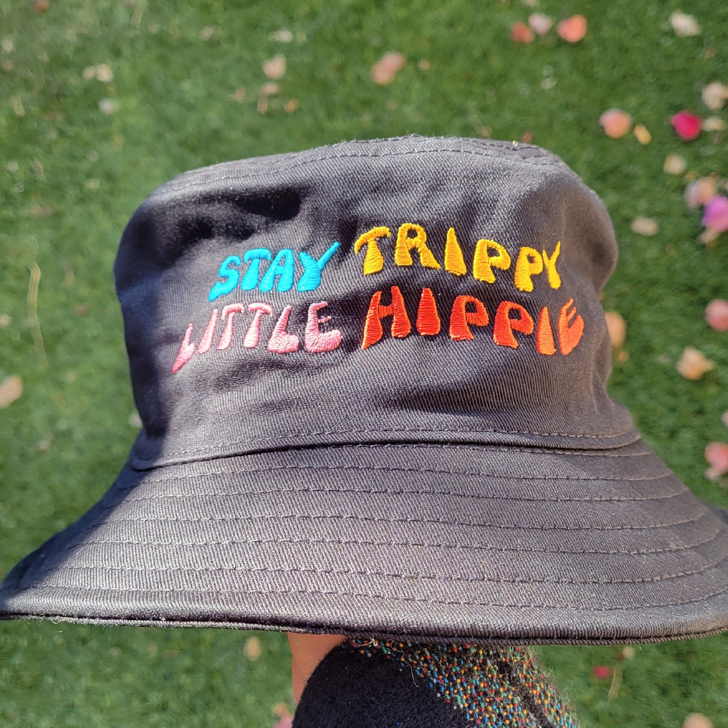 "Stay Trippy Little Hippie" Bucket Hat